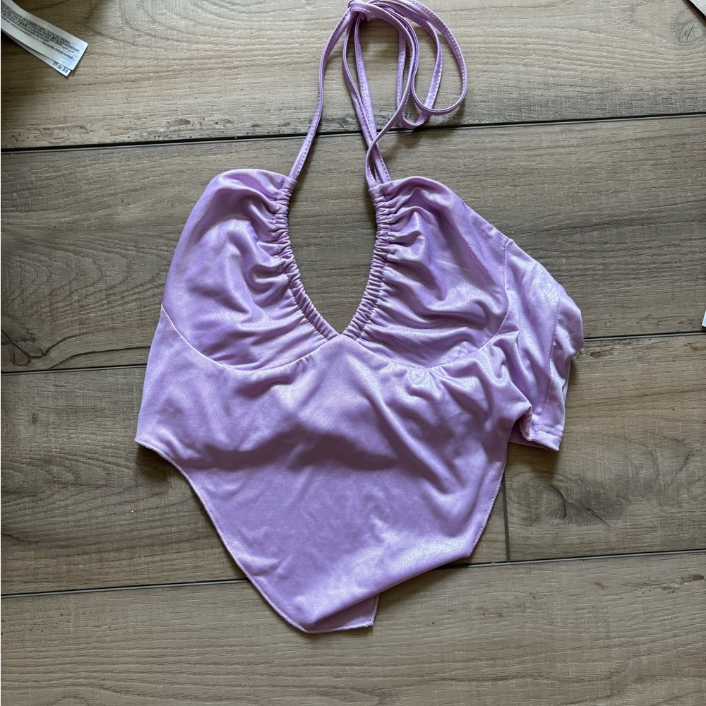 Revolve Superdown Devon Halter Top In Metallic La… - image 4